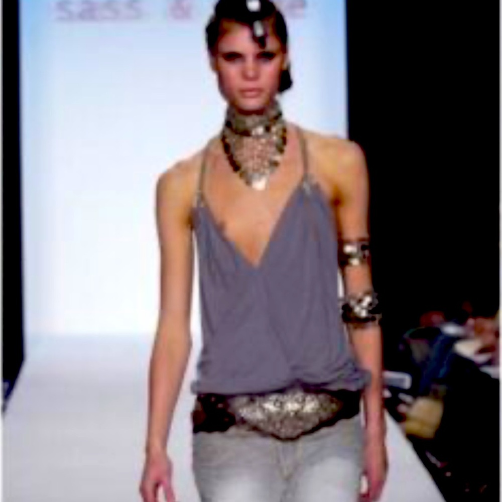 Sass & Bide vintage runway top with sequins.Beautiful piece for your collection